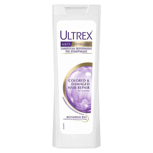 ΣΑΜΠΟΥΑΝ ΑΝΤΙΠΙΤΥΡΙΔΙΚΟ ULTREX COLORED & DAMAGED HAIR REPAIR 360ML