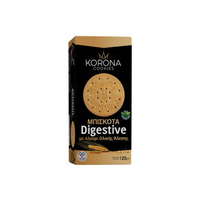 ΜΠΙΣΚΟΤΑ DIGESTIVE ΜΕ ΑΛΕΥΡΙ ΟΛΙΚΗΣ KORONA ΚΟΥΤΙ 120GR