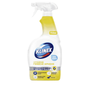 KLINEX SPRAY 4in1 HYGIENE LEMON ΓΕΝΙΚΗΣ ΧΡΗΣΗΣ 750ML