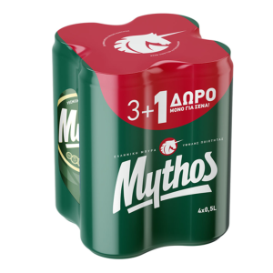 ΜΠΥΡΑ MYTHOS ΚΟΥΤΙ 500ML (3+1)