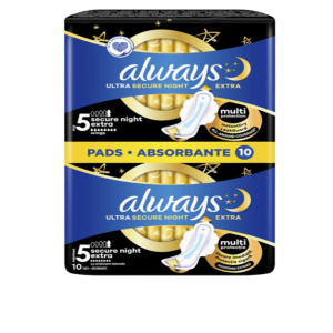 ΣΕΡΒΙΕΤΕΣ ALWAYS SANITARY ULTRA SECURE NIGHT EXTRA DUO 10 TEM
